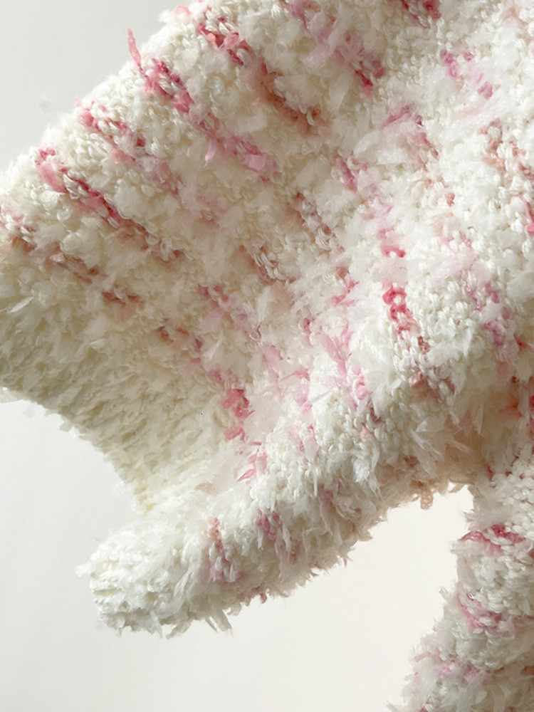 Casual Dresses Women's U-neck knitted mini dress short sleeved women's white pink mixed single chest short shirt pocket 230408