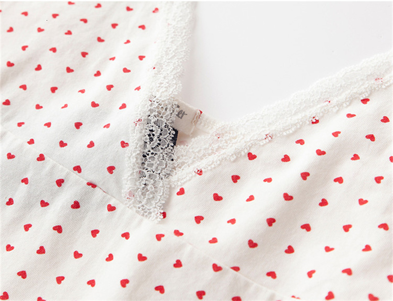 Camisoles Tanks Women Heart Print Camis V Neck Lace Patchwork Sweet Slim Spring Fashion Ladies Sexy Crop Tops Casual Girls Y2K Top Cute 230413