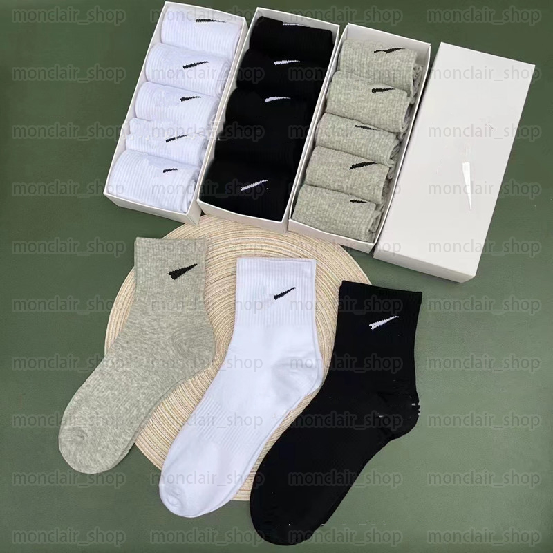 Mens socks designer classic socks five pairs womens socks solid color breathable sweat absorption couple socks NK print, Black (five pairs)
Mens socks designer classic socks five pairs womens socks solid color breathable sweat absorption couple socks NK print, Black (five pairs)