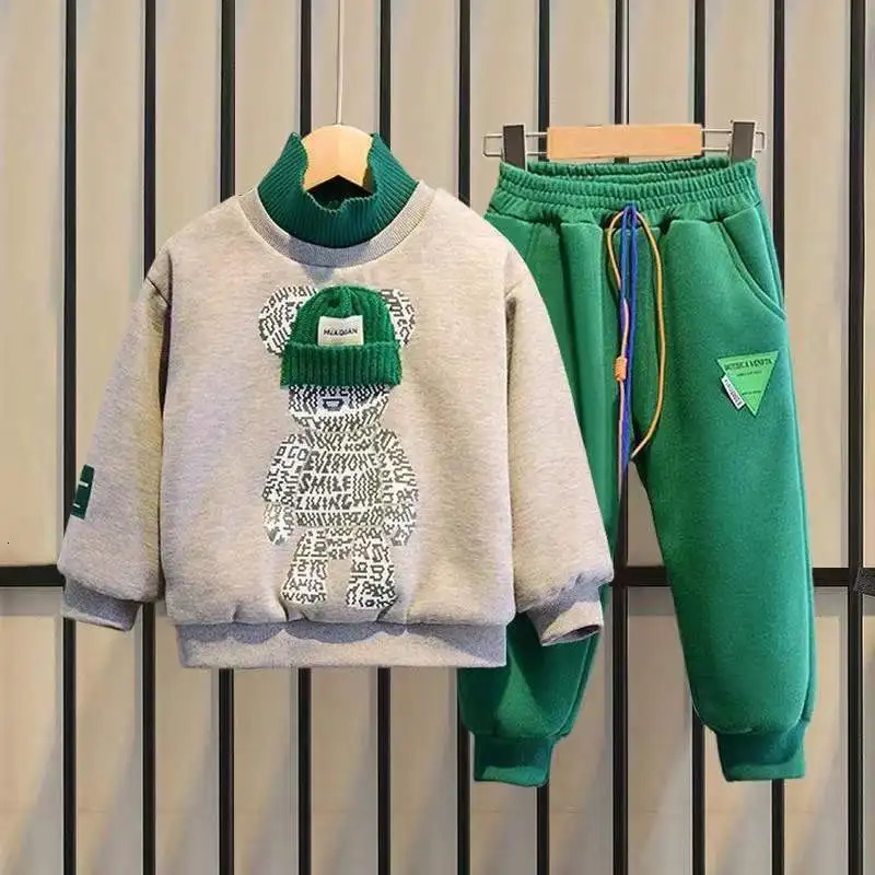 Clothing Sets Boys spring fall Clothing Children top Pants Set 2 pieces Set Kids Baby Boys Clothes 6 7 8 9 10 11 12 14 Years 231108