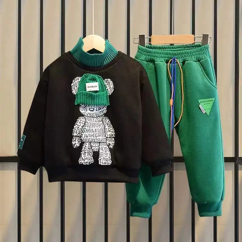 Clothing Sets Boys spring fall Clothing Children top Pants Set 2 pieces Set Kids Baby Boys Clothes 6 7 8 9 10 11 12 14 Years 231108