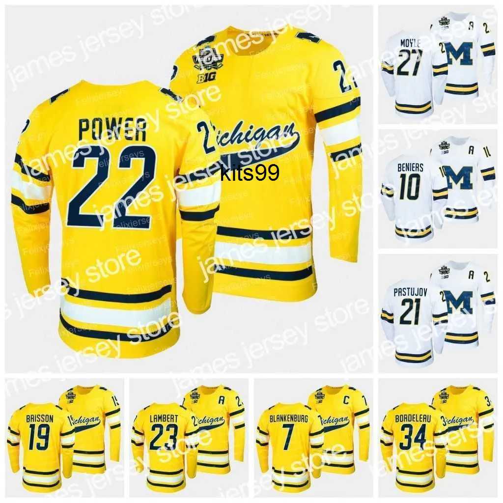 CUSTOM Hockey Jerseys Michigan Wolverines 2022 Frozen Four Maize NCAA Hockey Jersey 7 Nick Blankenburg 22 Owen Power 10 Matty Beniers, 2022 white youth s-xl
CUSTOM Hockey Jerseys Michigan Wolverines 2022 Frozen Four Maize NCAA Hockey Jersey 7 Nick Blankenburg 22 Owen Power 10 Matty Beniers, 2022 white youth s-xl