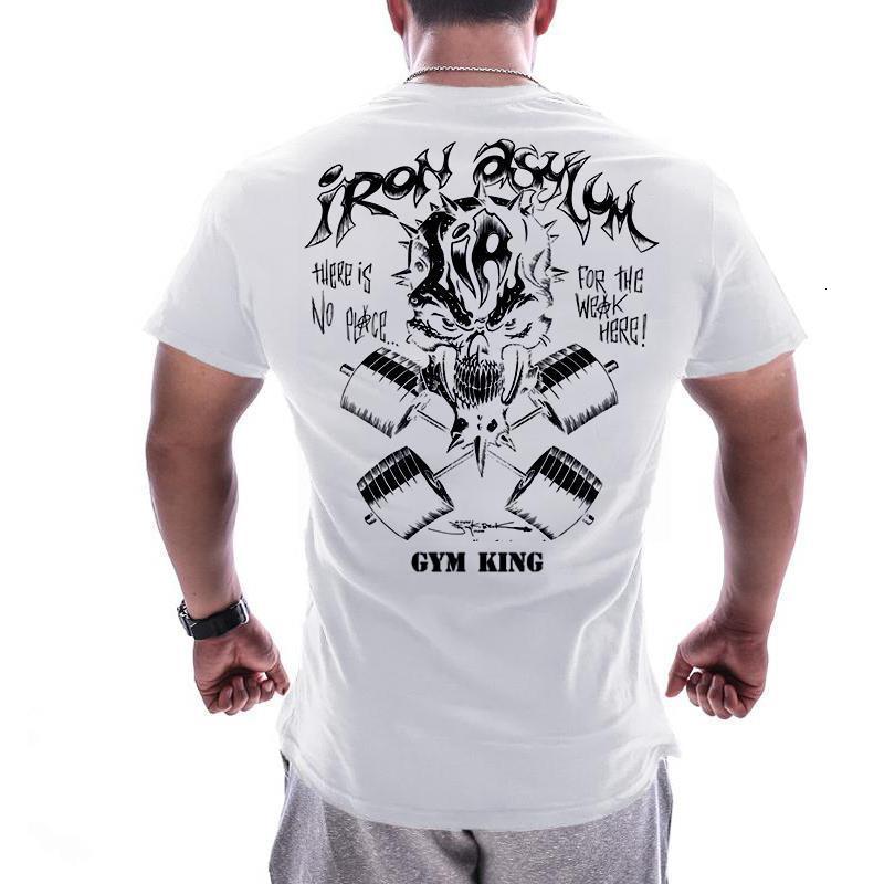 Mens TShirts T Shirt Bodybuilding Clothing Short sleeve Men Fashion European big size Casual For Male tops fitness oversized 230407