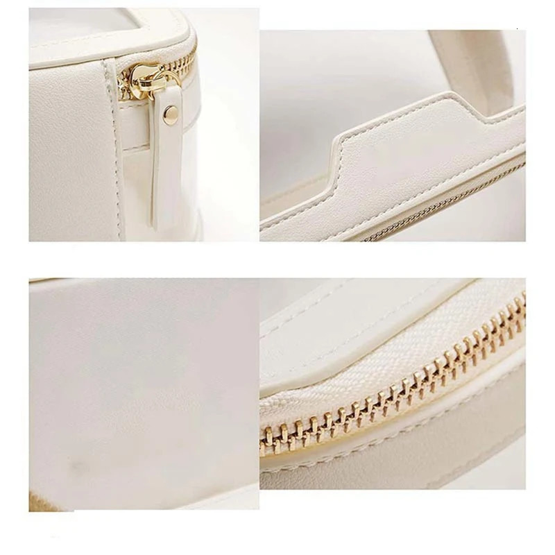 Cosmetic Bags Cases Clear Makeup Case Toiletry Bag Multipurpose Travel Makeup Train Case Portable Cosmetic Organizer Transparent Storage Bag Durable 2