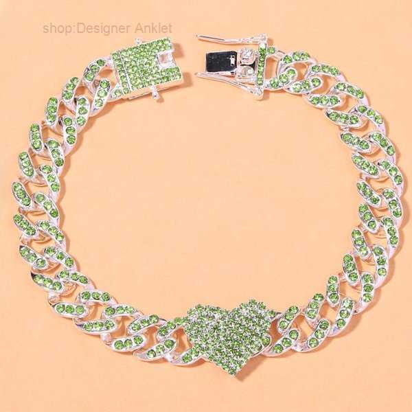 Anklets Fashion Hip Hop Crystal Heart-shaped Anklet for Women Bracelet Men Miami Cuban Link Chunky Wholesale Foot Chain Iced Out 4 L1B0
Anklets Fashion Hip Hop Crystal Heart-shaped Anklet for Women Bracelet Men Miami Cuban Link Chunky Wholesale Foot Chain Iced Out 4 L1B0