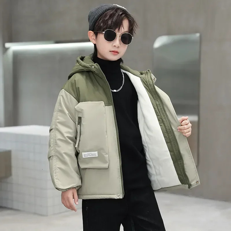 Down Coat Autumn Winter Outdoors Hooded Jackets Boys Waterproof Jacket Children's Outwears Clothing Windbreaker Coats 231108