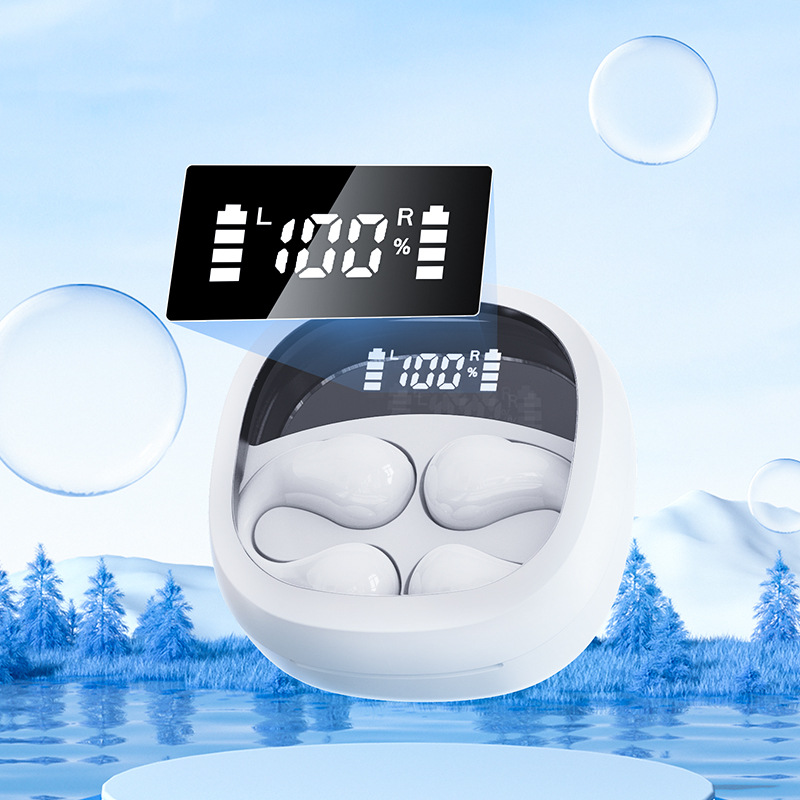 TWS Bluetooth headphone JR01 clip-on ears Headphones Tws Earbuds Built-in Microphone Wireless Earphone LED display high Quality Headphone Sport Earpho