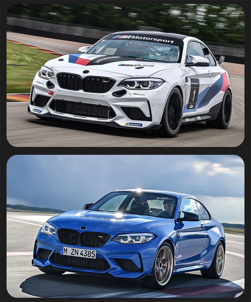 Headlight Assembly For BMW F22 2 Series Headlights LCI Angel Eye Styling LED Daytime Lights Dual Projector DRL Light