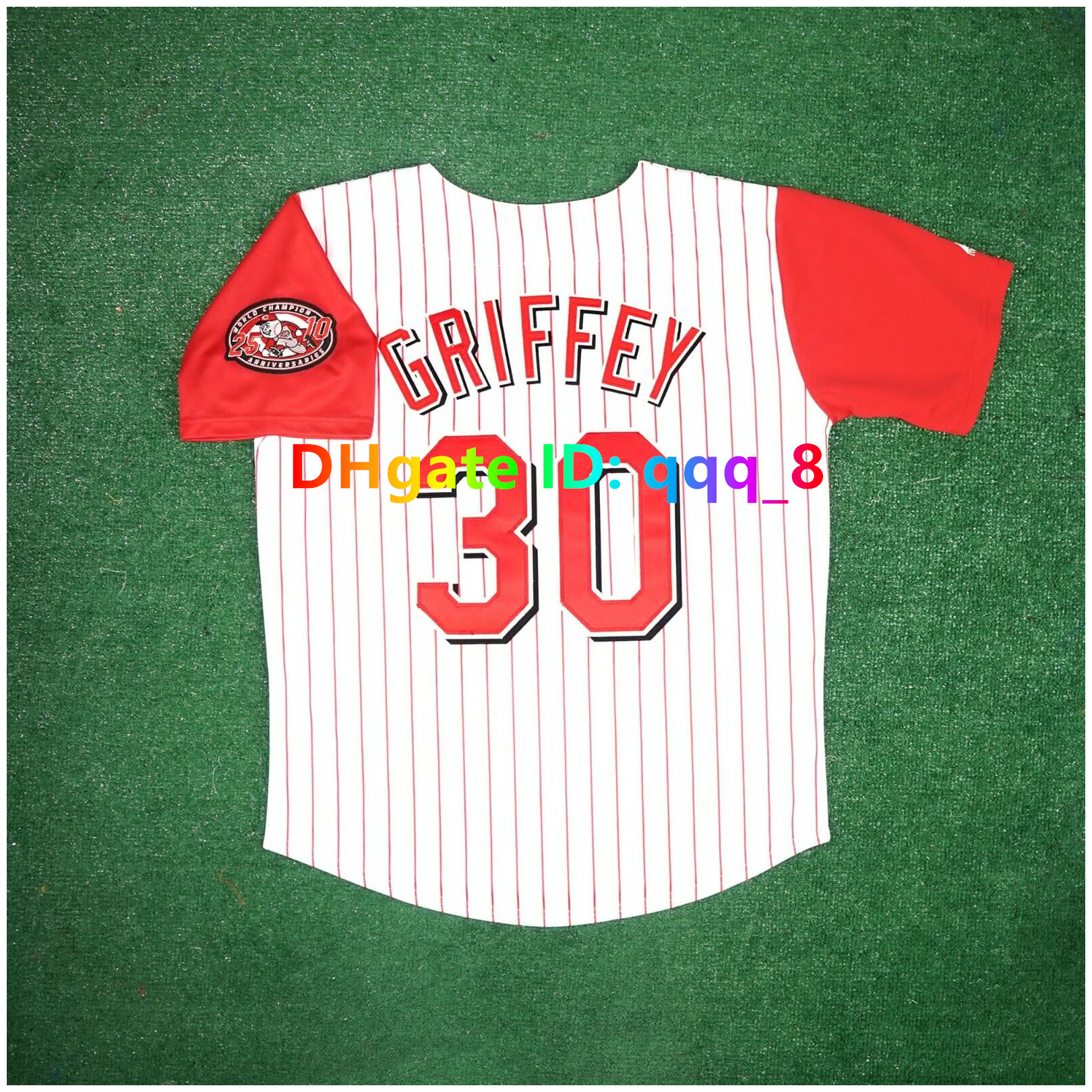 Eric Davis Deion Sanders Ken Griffey Sr. 1990 World Series Reds Throwback Baseball Jersey Pete Rose Joey Votto Bench Chris Sabo Paul O'Neill Pere