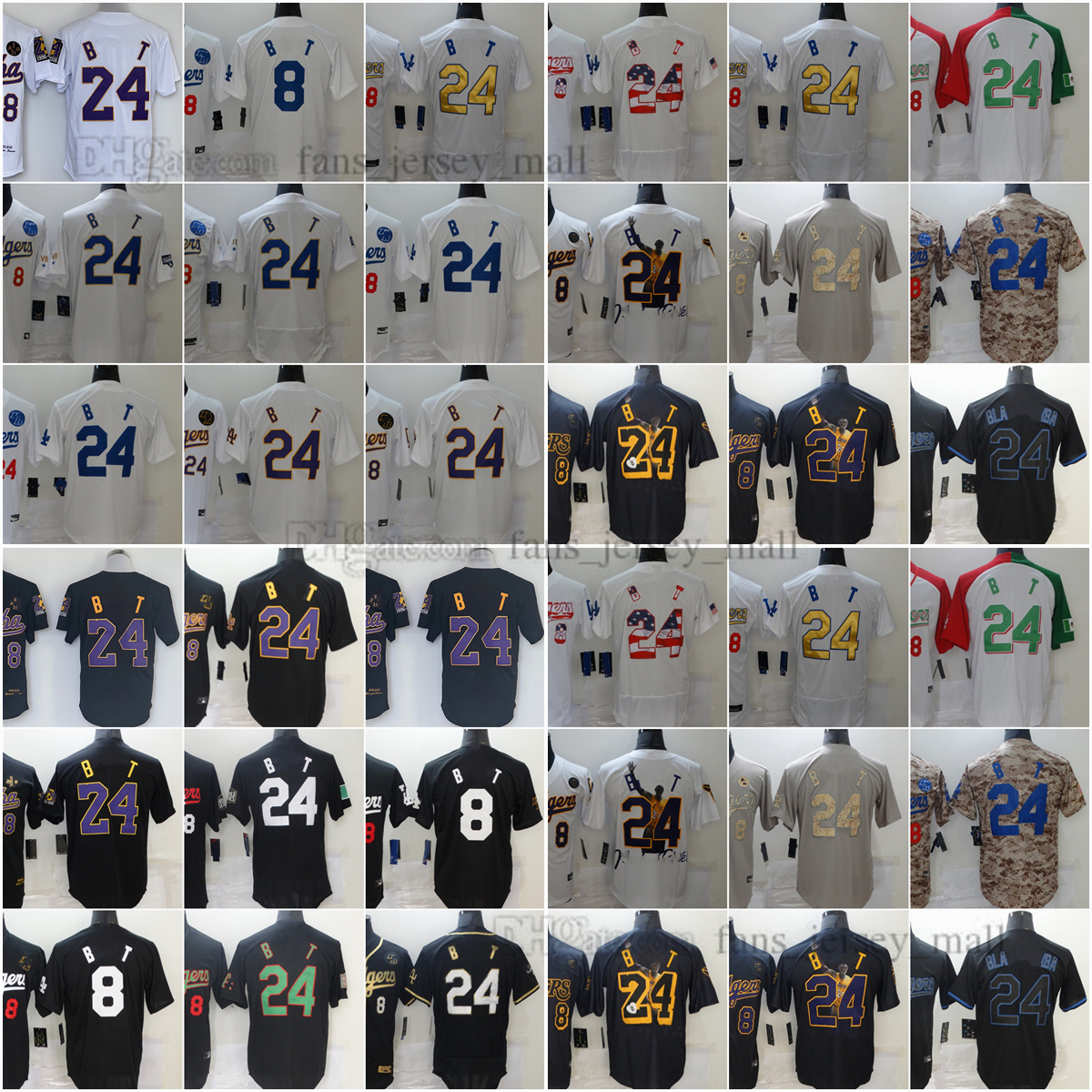 2023 New Baseball Jersey 8# 24#Black Mamba Dodgers City White Green Blue Stitched Jerseys Men Women Youth Size S--XXXL, As picture
2023 New Baseball Jersey 8# 24#Black Mamba Dodgers City White Green Blue Stitched Jerseys Men Women Youth Size S--XXXL, As picture