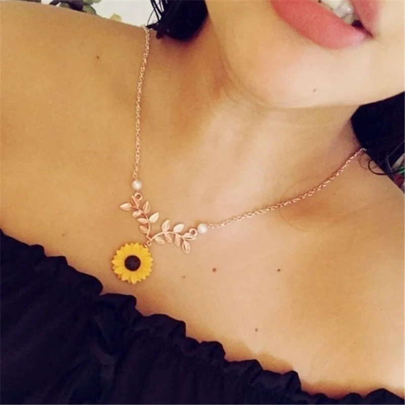 Stud 35pcsset Pendant Necklaces Earring Bracelet Ring Set Sunflower Jewelry Summer Fashion Women Accessories 231109