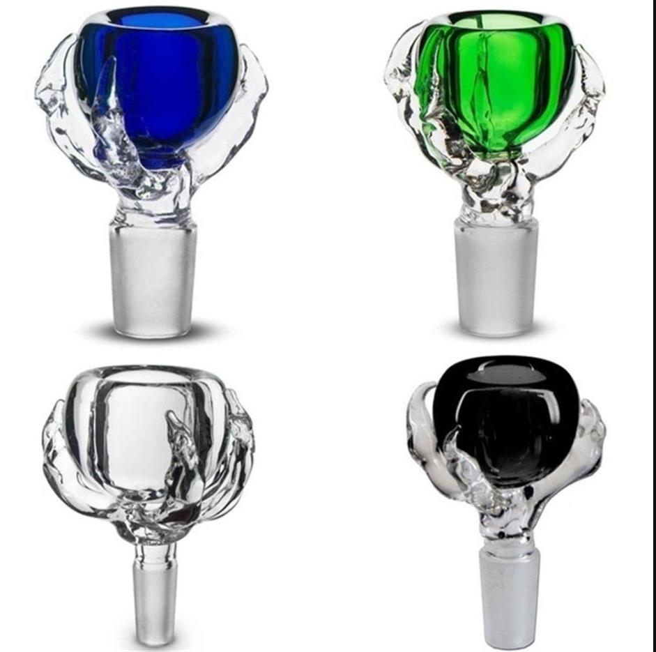 Latest Design for Glass Bong 4 Colors Dragon Claw Thick Male Glass Bowl Joint 14mm 18mm,Random color
