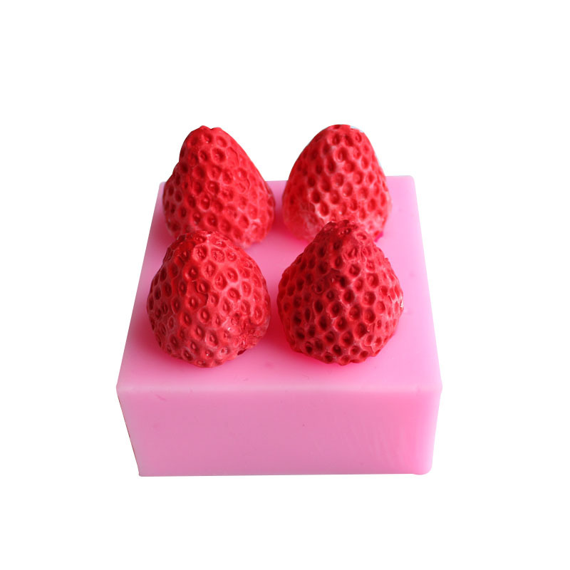 Silicone Strawberry Shape Cake Mold for Perfectly Shaped Cakes - Non-stick Baking Molds