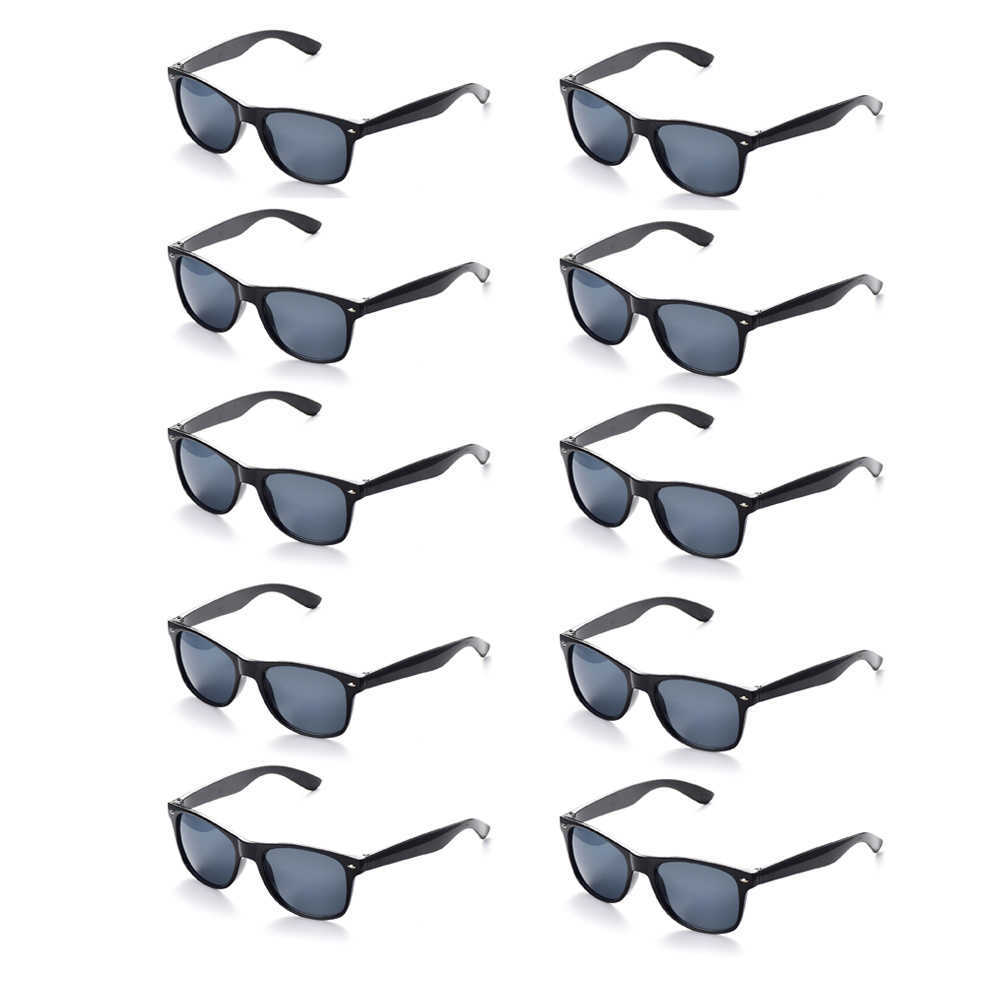 Sunglasses Lovatfirs 10 Pack Sunglasses for Party Women Men Kids Multicolor UV Protection Black White Green Red Pink Z0408
