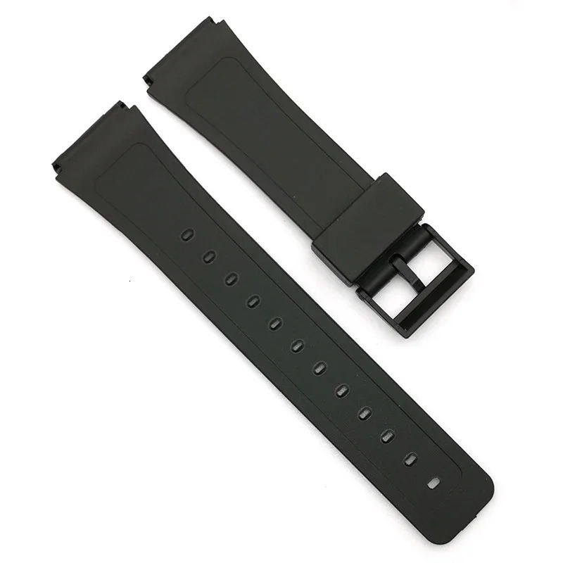 Watch Bands 16mm 18mm 20mm Silicone Watch Strap for Casio W800H Black PU Resin Bracelet SGW400 F91W F84 F105108A158168 AE12001300 231109