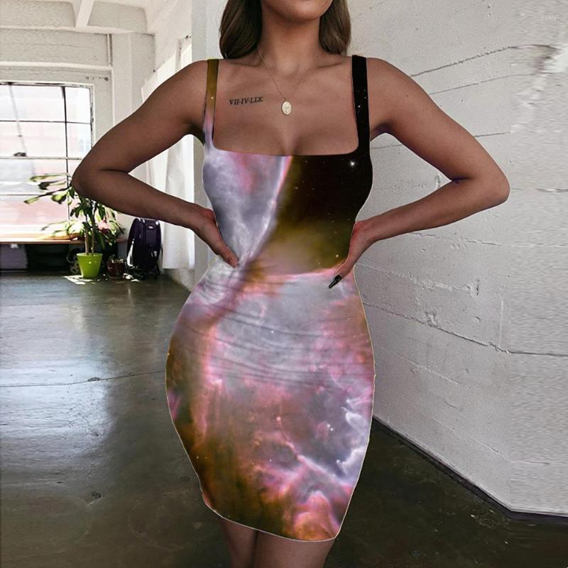 Casual Dresses Giyu Brand Tie Dye Women Dizziness Vestido Sexy Colorful Bodycon Dress Art Sundress Womens Clothing Mini Evening Beach
