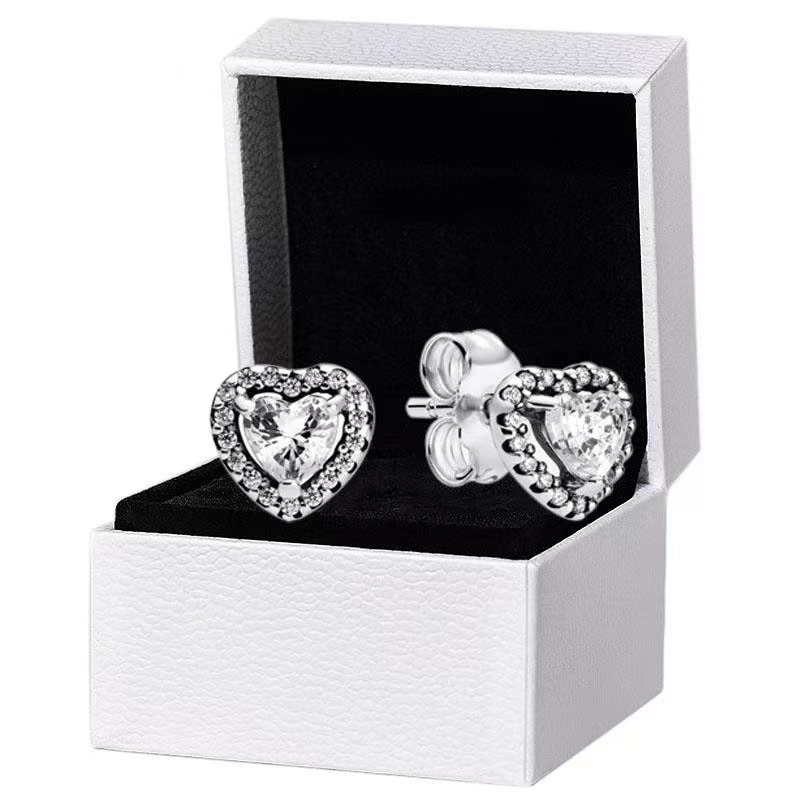 Elevated Heart Stud Earrings Original box for Pandora 925 Sterling Silver Wedding Earring
Elevated Heart Stud Earrings Original box for Pandora 925 Sterling Silver Wedding Earring