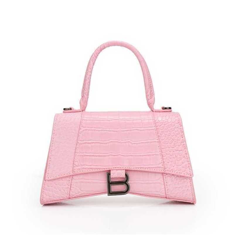 Designer bag 2023 summer tote 20% off hand spring tiktok crocodile pattern simple, Black6