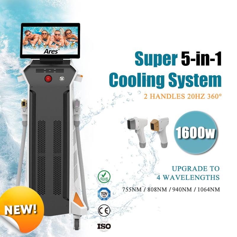 New Laser Machine 808nm diode laser epilator for women bikini painless 1064nm 755nm skin rejuvenation machine for SPA