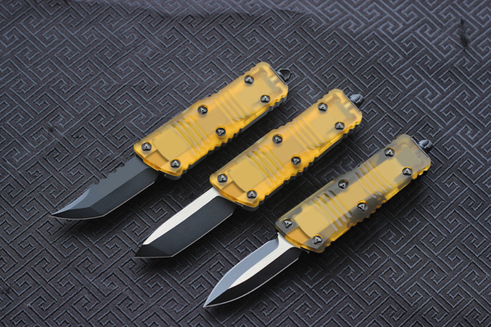 VESPA MiNi 420 stainless steel clamp M390 blade 7075 aluminum+PEI handle Survival EDC Camping hunting outdoor kitchen tool key utility knife