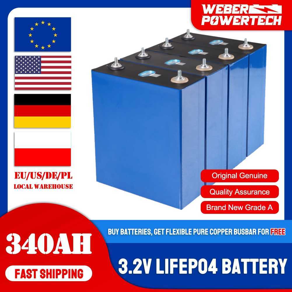 Brand New 340Ah 3.2V 4/8PCS LiFePO4 Battery Grade A for 48V Rechargeable Lithium Iron Phosphate Cells Aluminum Shell With Busbar
Brand New 340Ah 3.2V 4/8PCS LiFePO4 Battery Grade A for 48V Rechargeable Lithium Iron Phosphate Cells Aluminum Shell With Busbar