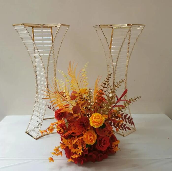 Acrylic Wedding Centerpiece Crystal Table Centerpieces 80 CM Pillar Road Leads Party Vase Diy Decoration