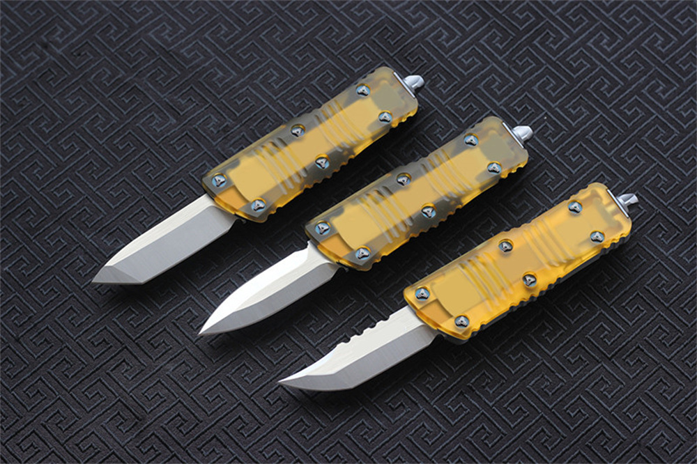 VESPA MiNi 420 stainless steel clamp M390 blade 7075 aluminum+PEI handle Survival EDC Camping hunting outdoor kitchen tool key utility knife