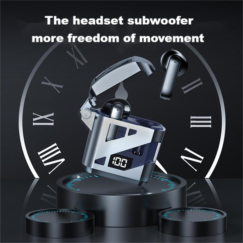 TWS Bluetooth headphone GT02 Twa Earbuds Built-in Microphone Wireless Earphone LED display high Quality Headphone Sport Earphone