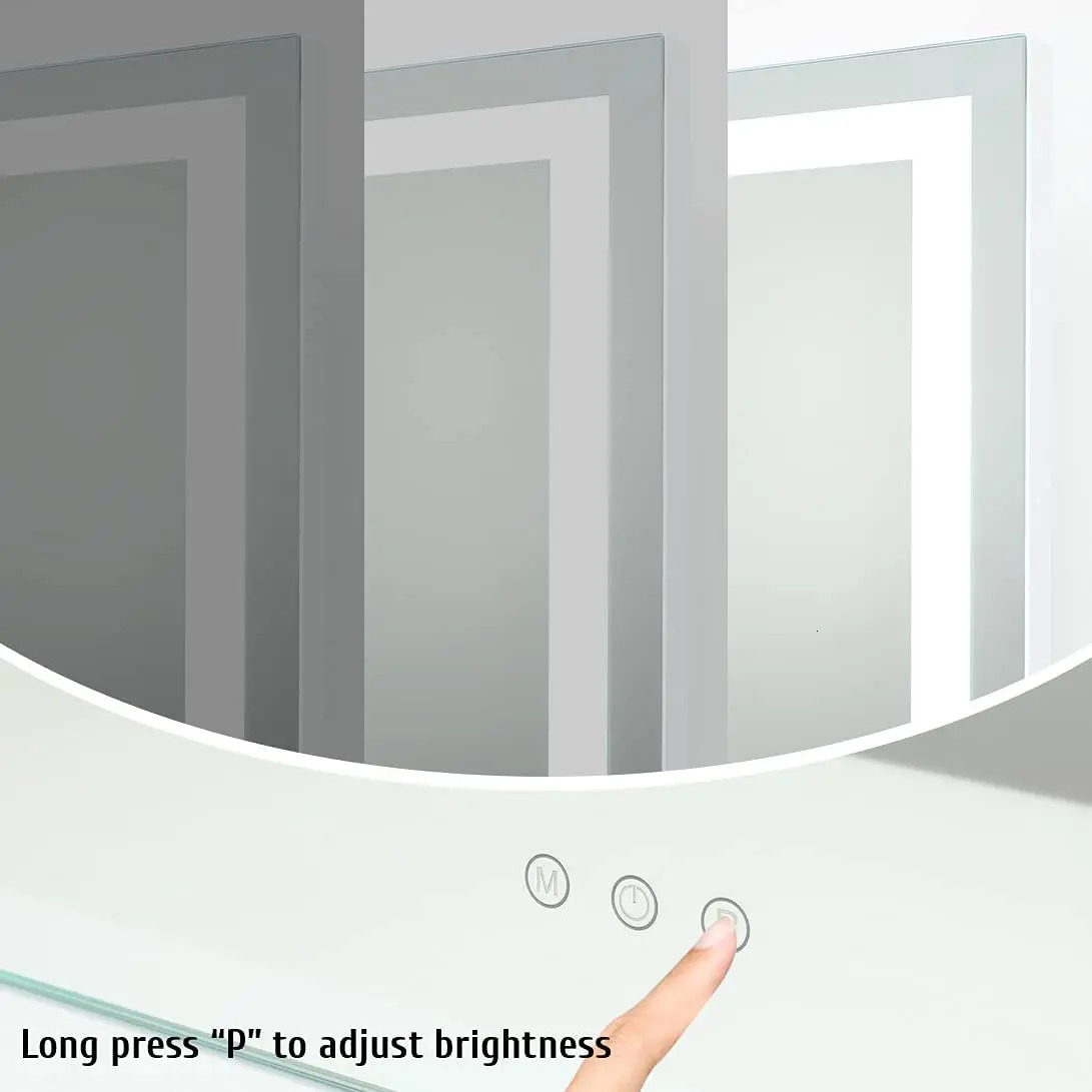 Compact Mirrors Makeup Mirror with Lights Lighted Cosmetic Vanity Mirror with Led Lights for Dressing Bedroom Tabletop Gifts for girl women 231109