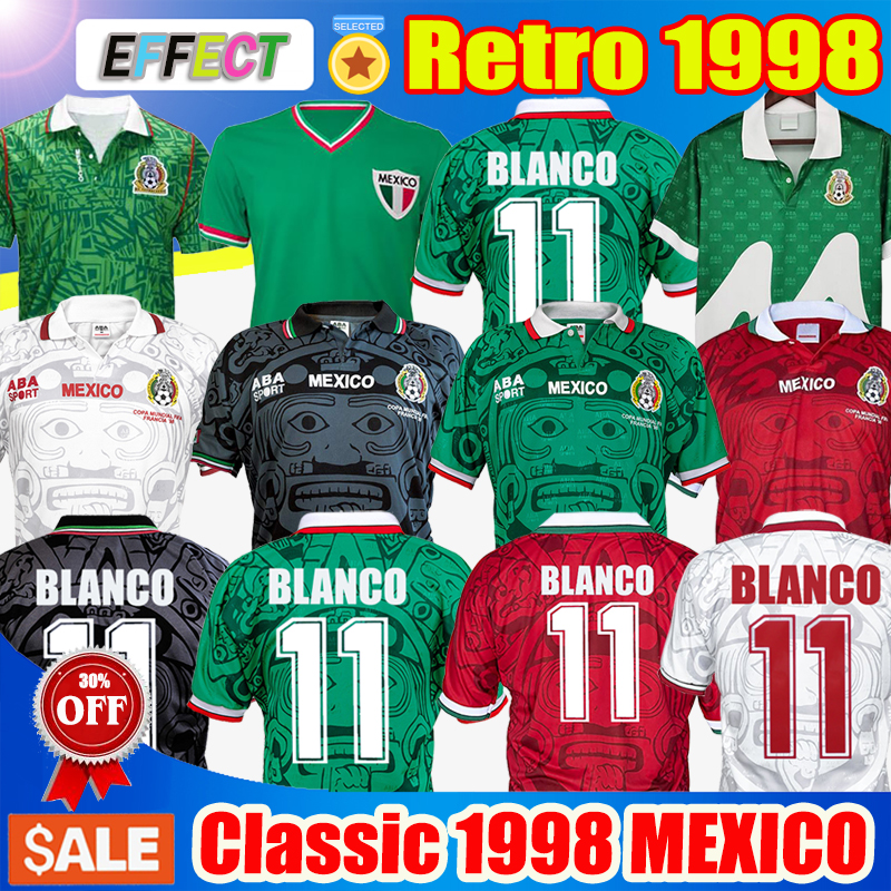 Retro 1998 Mexico Soccer jerseys World Cup Classic Vintage 1970 1994 1995 Thailand Quality HERNANDEZ 11# BLANCO Home Green Away White Third Blakc Football Shirts, Retro 98 mexico green no name
Retro 1998 Mexico Soccer jerseys World Cup Classic Vintage 1970 1994 1995 Thailand Quality HERNANDEZ 11# BLANCO Home Green Away White Third Blakc Football Shirts, Retro 98 mexico green no name