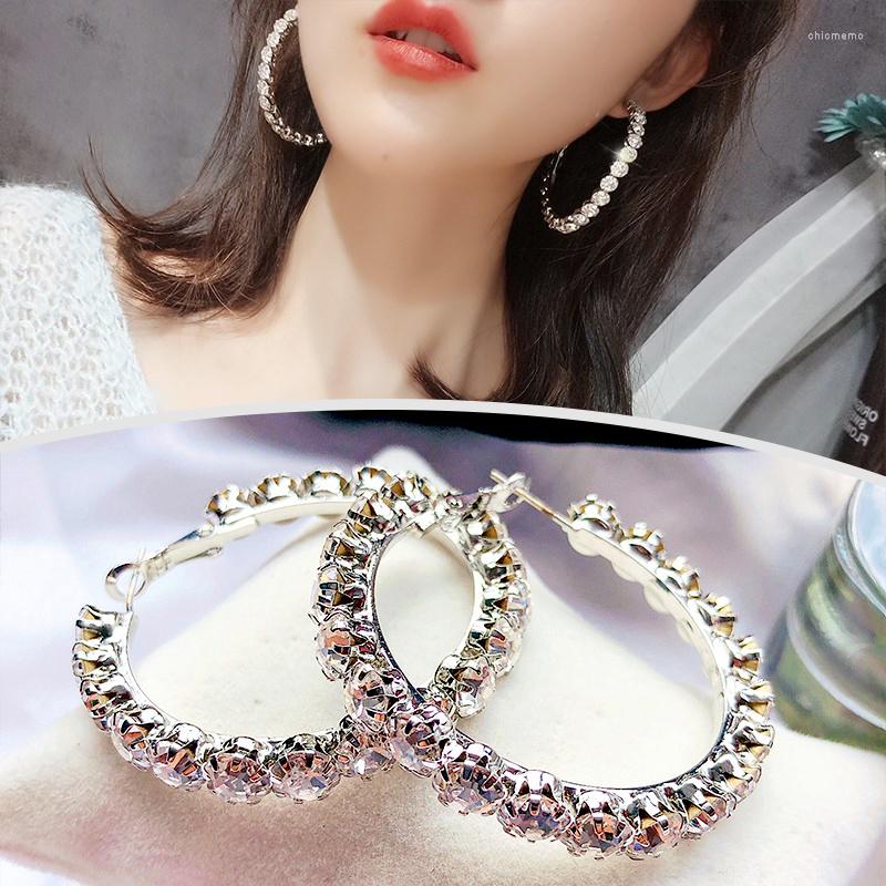 Hoop Earrings Luxury Female Big White Round Fashion Gold Color Wedding Double Zircon Stone For Women
Hoop Earrings Luxury Female Big White Round Fashion Gold Color Wedding Double Zircon Stone For Women