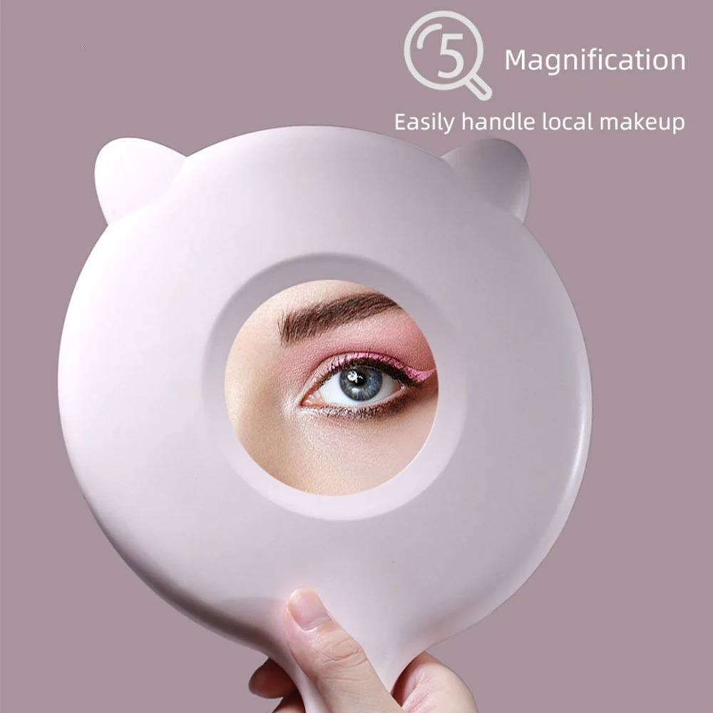 Compact Mirrors Intelligent Beauty Makeup Mirror Smart Led Makeup Mirrors With Cosmetics Storage Box with Phone Holder For Girls Travel Home 231109