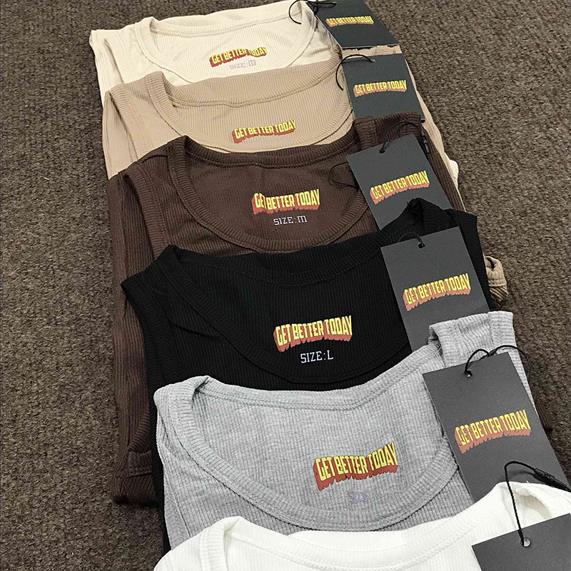 Men's Tank Tops The GBT Tank Top Men Gym Bodybuilding Basic Sleeveless Casual Sports Tops Get Better Today Men's Clothing 3 Pieces Set 23040
