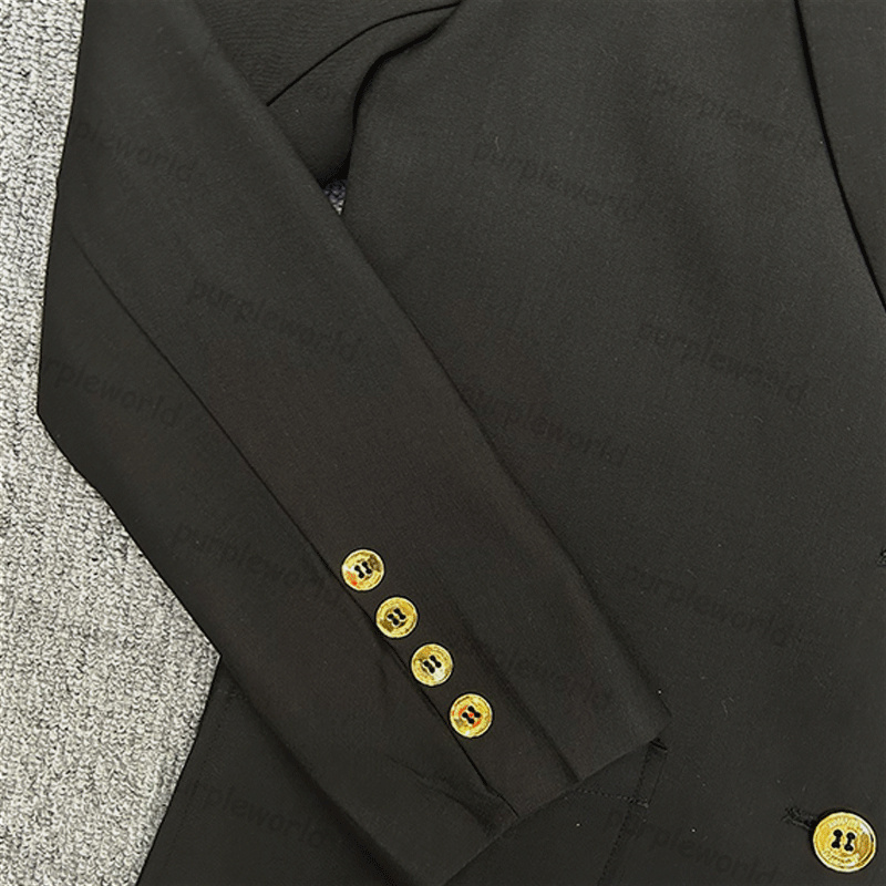 Womens Blazer Jacket Loose Jacket Letter Embroidered Long Sleeve Casual Office Coat