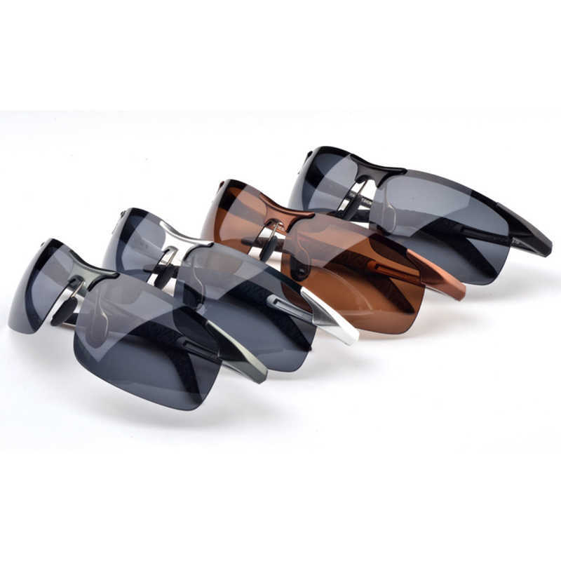 Sunglasses AORON Polarized Sunglasses Mens Classic Sports Driving Sun Glasses UV400 Luxury Male Aluminum Frame Sunglasses Z0408