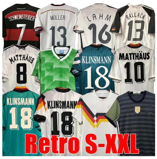 World cup 1990 1998 1988 1996 Retro Littbarski BALLACK Soccer Jersey KLINSMANN 2006 2014 shirts KALKBRENNER 1996 2004 Matthaus Hassler Bierhoff KLOSE