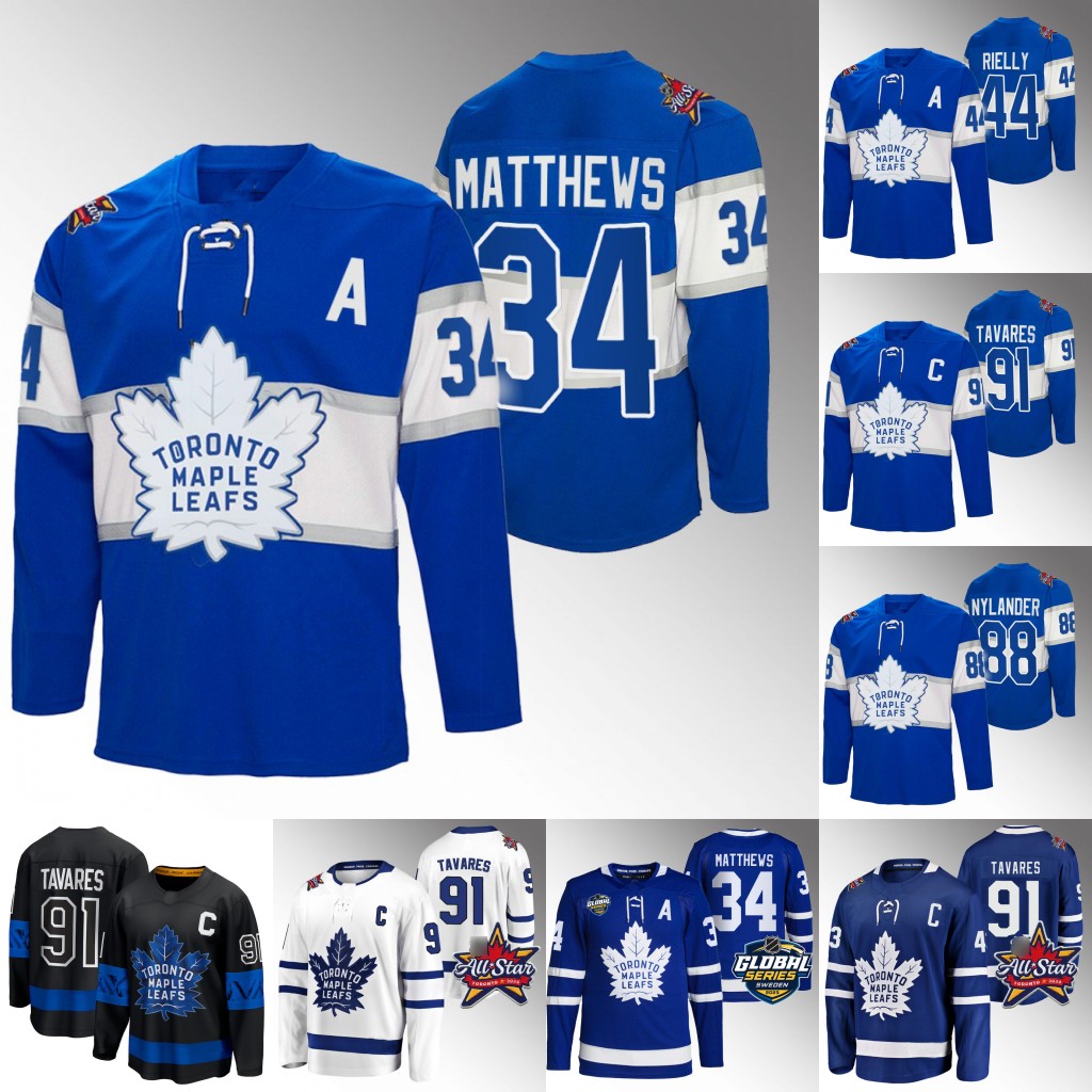 2023 2024 Maple Leafs jersey William Nylander Noah Gregor Auston John Klingberg Matthews Alexander Kerfoot Jake Muzzin Mitch Marner Toronto Hockey John Tavares