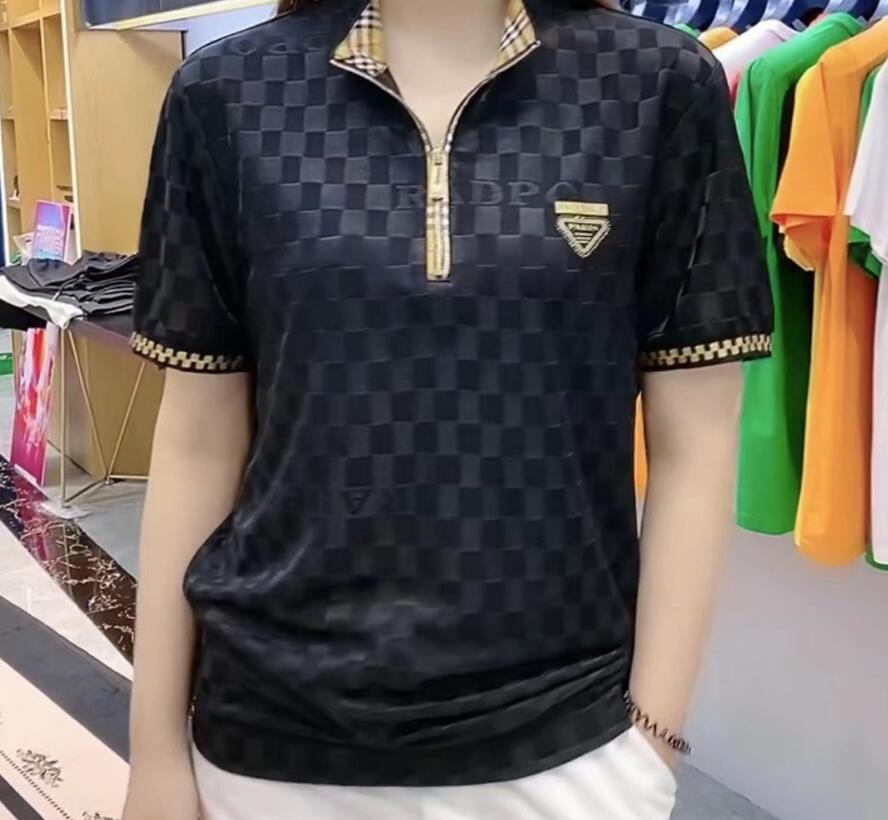 Men's T-Shirts 2023 Spring/Summer New Ice Silk Breathable Zipper Fashion Brand Casual Quick Dry Large Fashion Versatile Couple T-shirt, W5
Men's T-Shirts 2023 Spring/Summer New Ice Silk Breathable Zipper Fashion Brand Casual Quick Dry Large Fashion Versatile Couple T-shirt, W5
