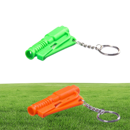 Life Saving Hammer Key Chain Rings Portable Self Defense Emergency Rescue Car Accessories Seat Belt Window Break Tools Safety Glas