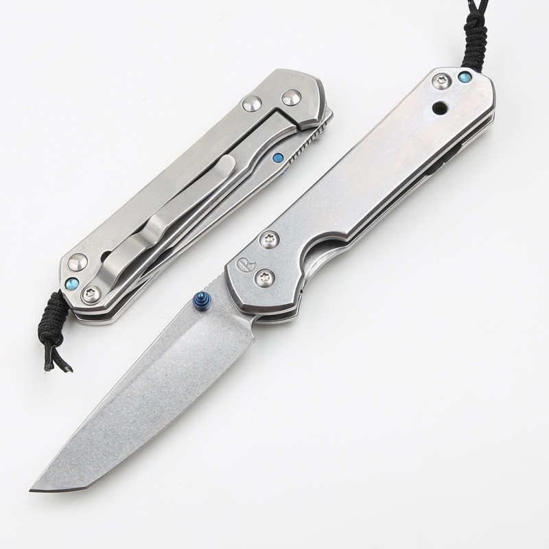 Classic Sebenza 21 Small Knives CR Folding Knives 5CR15Mov 58HRC Stone Wash Tanto Blade Stainless Steel Handle EDC Pocket Gift Knives 112g