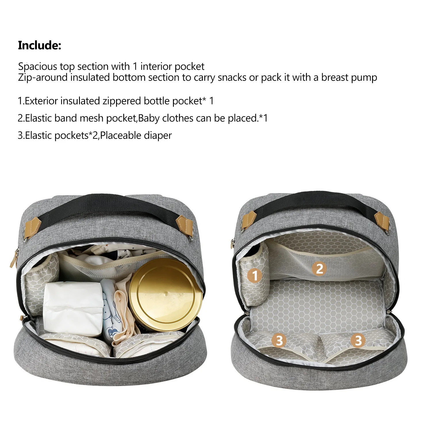 Diaper Bags Baby Bag Diaper Bag Backpack Baby Bottle Bag for Parents Stylish Baby Bag OrganizerSophisticated and Spacious Backpack 231108