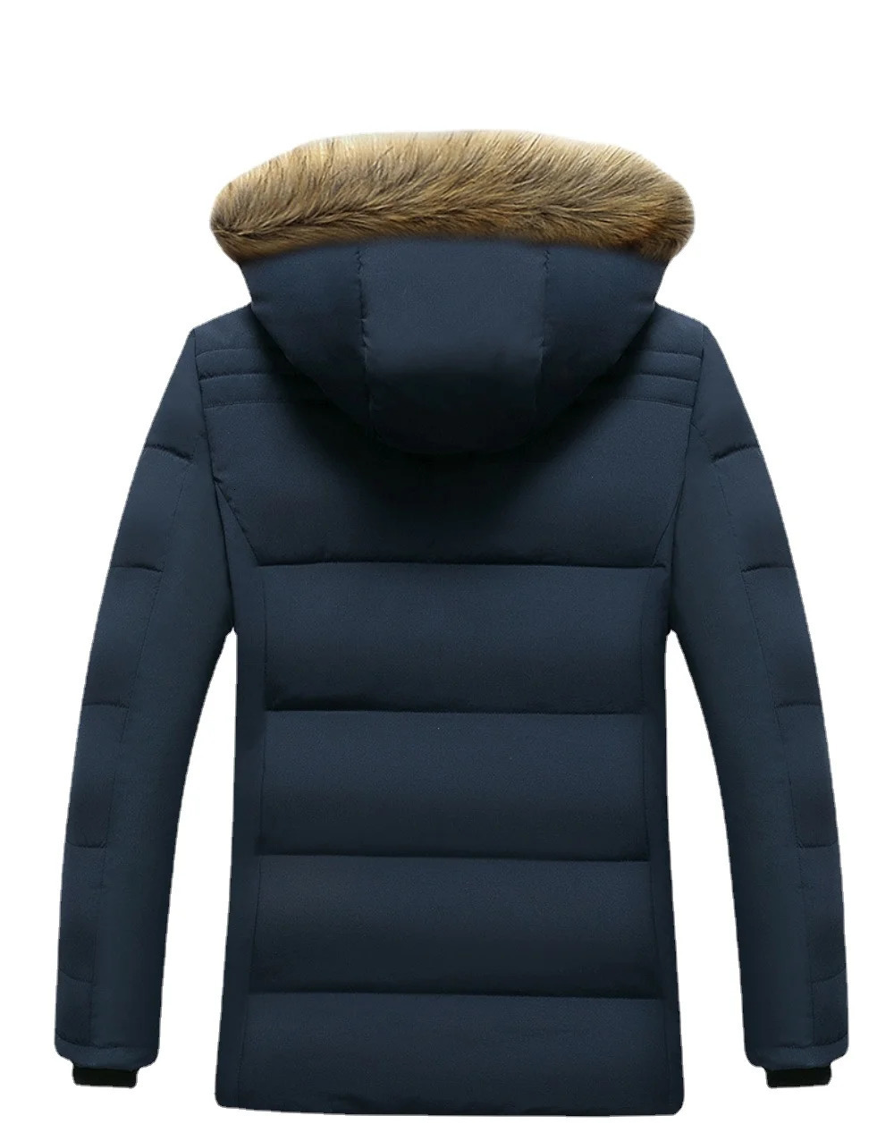 Men's Fur Faux Fur Winter Men's Warm Thick Fleece Parkas Jacket Fashion Windproof and Waterpoor Hooded Fur Collar Coat Autumn Outerwear 2311