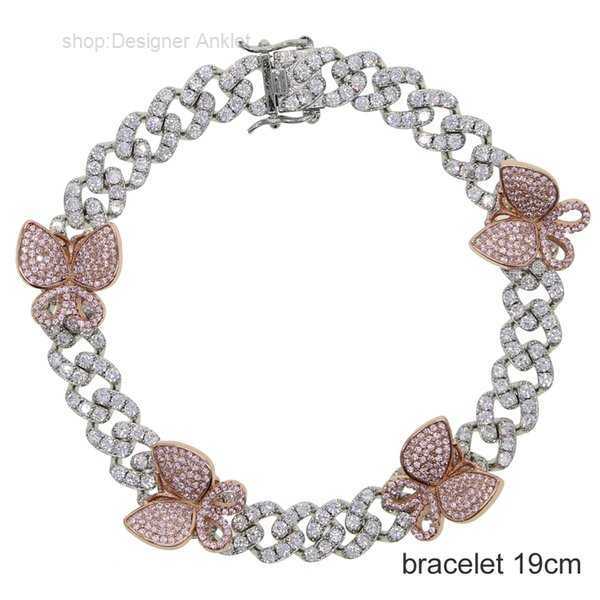 Anklets Rose Silver Color Cz Cuban Leg Chain Fashion Women Bling Iced Out Link Pink Butterfly Jewelry 3 D7IB
Anklets Rose Silver Color Cz Cuban Leg Chain Fashion Women Bling Iced Out Link Pink Butterfly Jewelry 3 D7IB