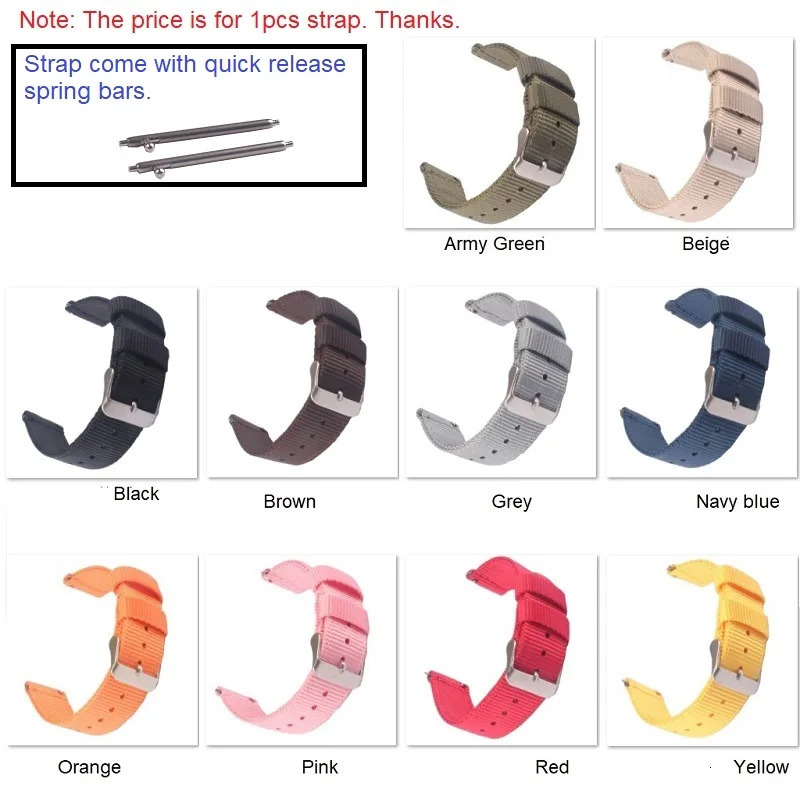Watch Bands nylon bAnd 18mm 20mm 22mm watch strap Galaxy watch 5 pro 42mm 46mm Active1 Active2 Gear S3 frontier Sports 231109