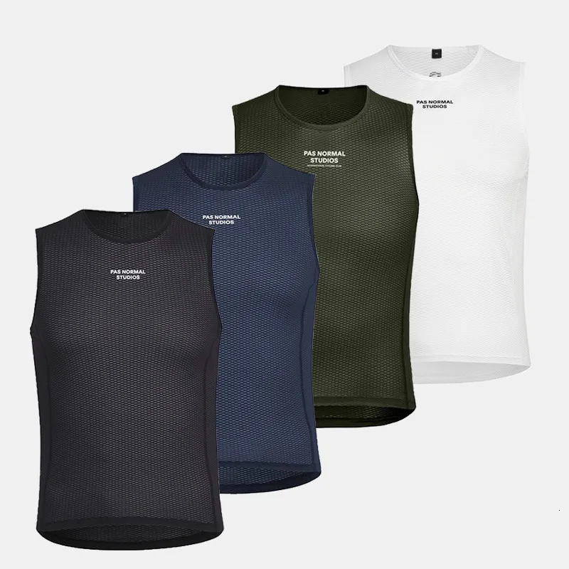 Cycling Shirts Tops Pas Normal Studios Cycling Base Layer Summer Cycling Cool Breathable MTB Vest PNS Elastic Sleeveless Underwear Bike Sports Gilet 2