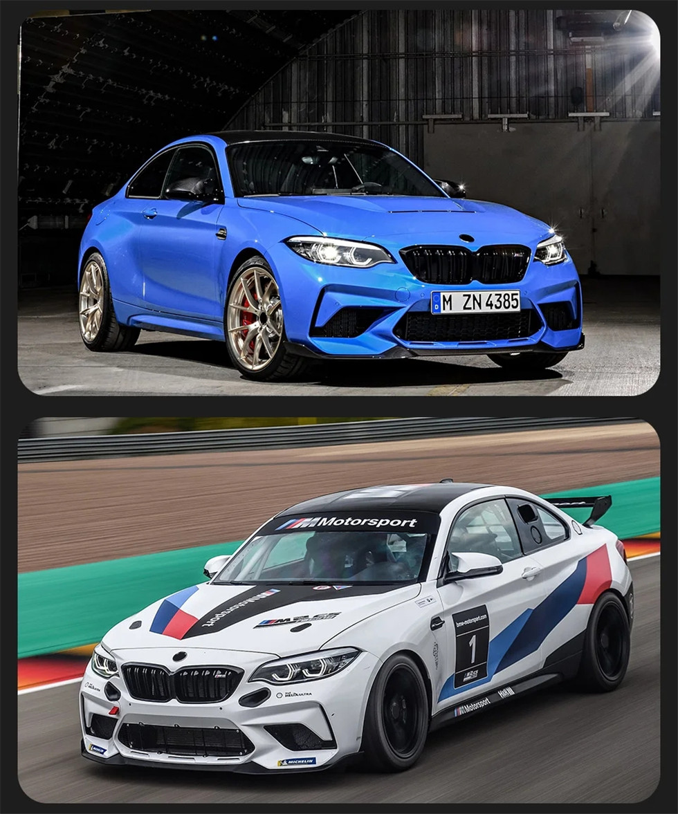 Headlight Assembly For BMW F22 2 Series Headlights LCI Angel Eye Styling LED Daytime Lights Dual Projector DRL Light