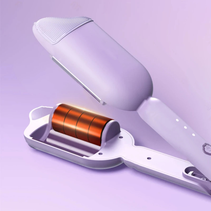 Curling Irons 36mm Water Wave Hair Curler Rolls Curling Iron Egg Roll Corrugated Wavy Styler Wand Volumizing Long Lasting Hair Styling Tool 231109