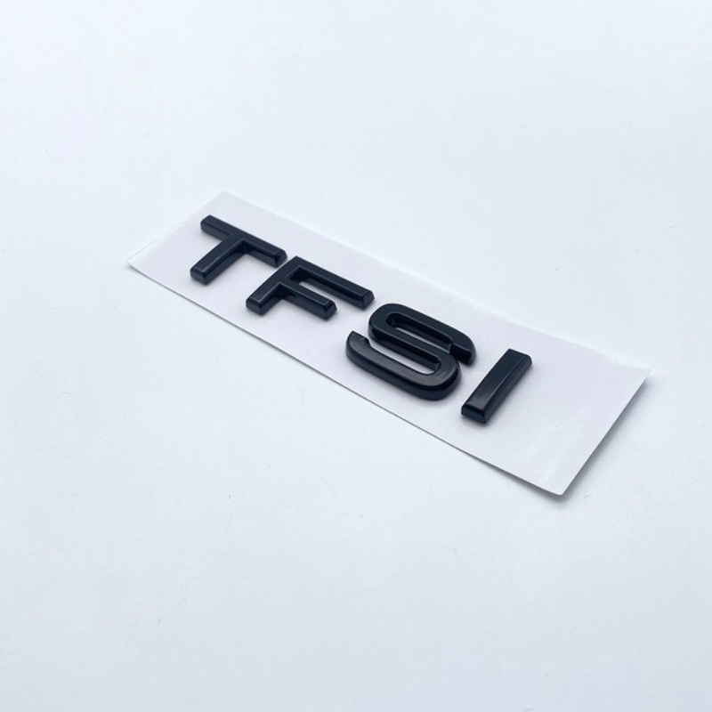 TFSI Badge For Audi A1 A3 A4 A5 A6 A6L A7 A8 S3 S6 Q3 Q5 Q7 TT S RS 3D Chrome Glossy Black Rear Letter Emblem Sticker Good Quality