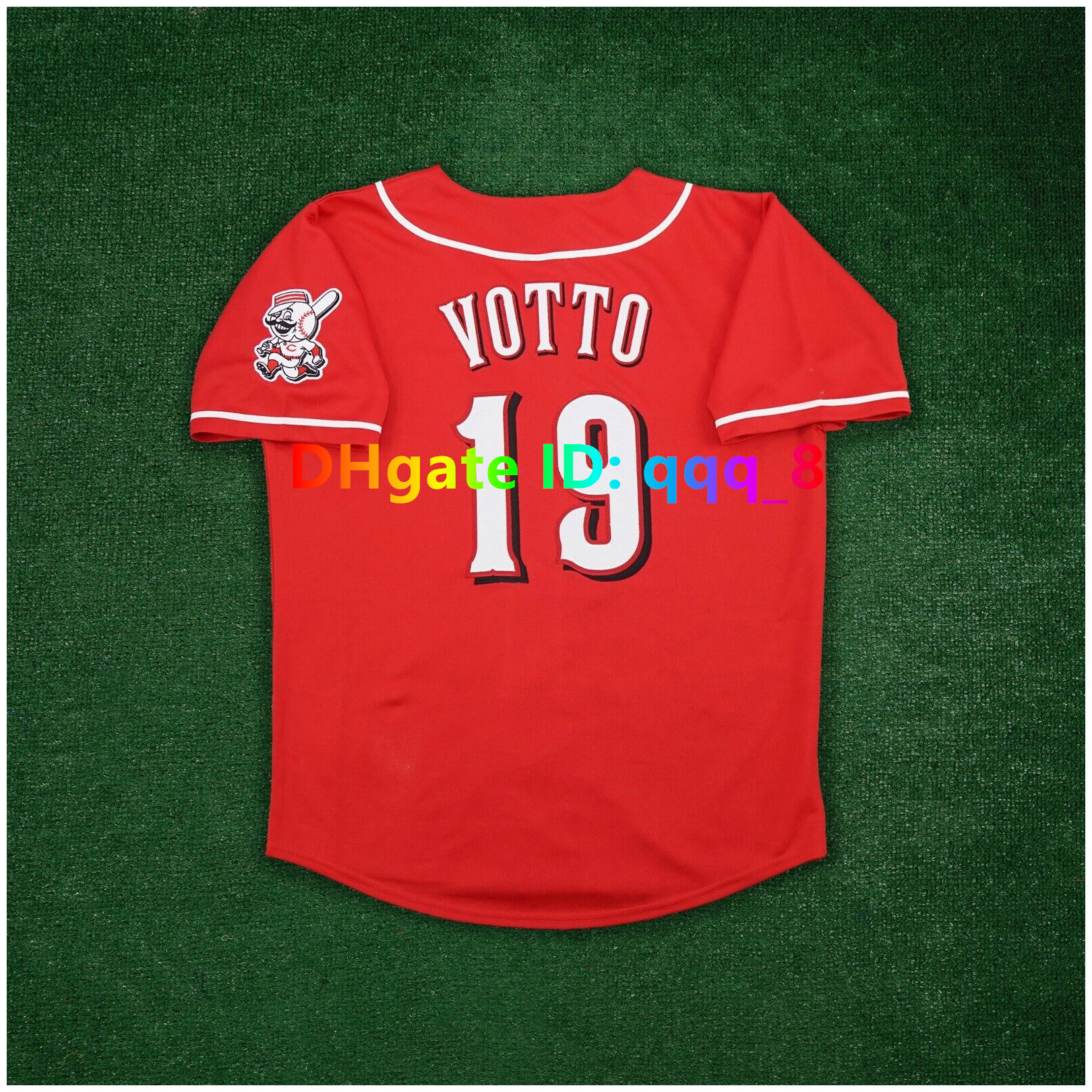 Eric Davis Deion Sanders Ken Griffey Sr. 1990 World Series Reds Throwback Baseball Jersey Pete Rose Joey Votto Bench Chris Sabo Paul O'Neill Pere