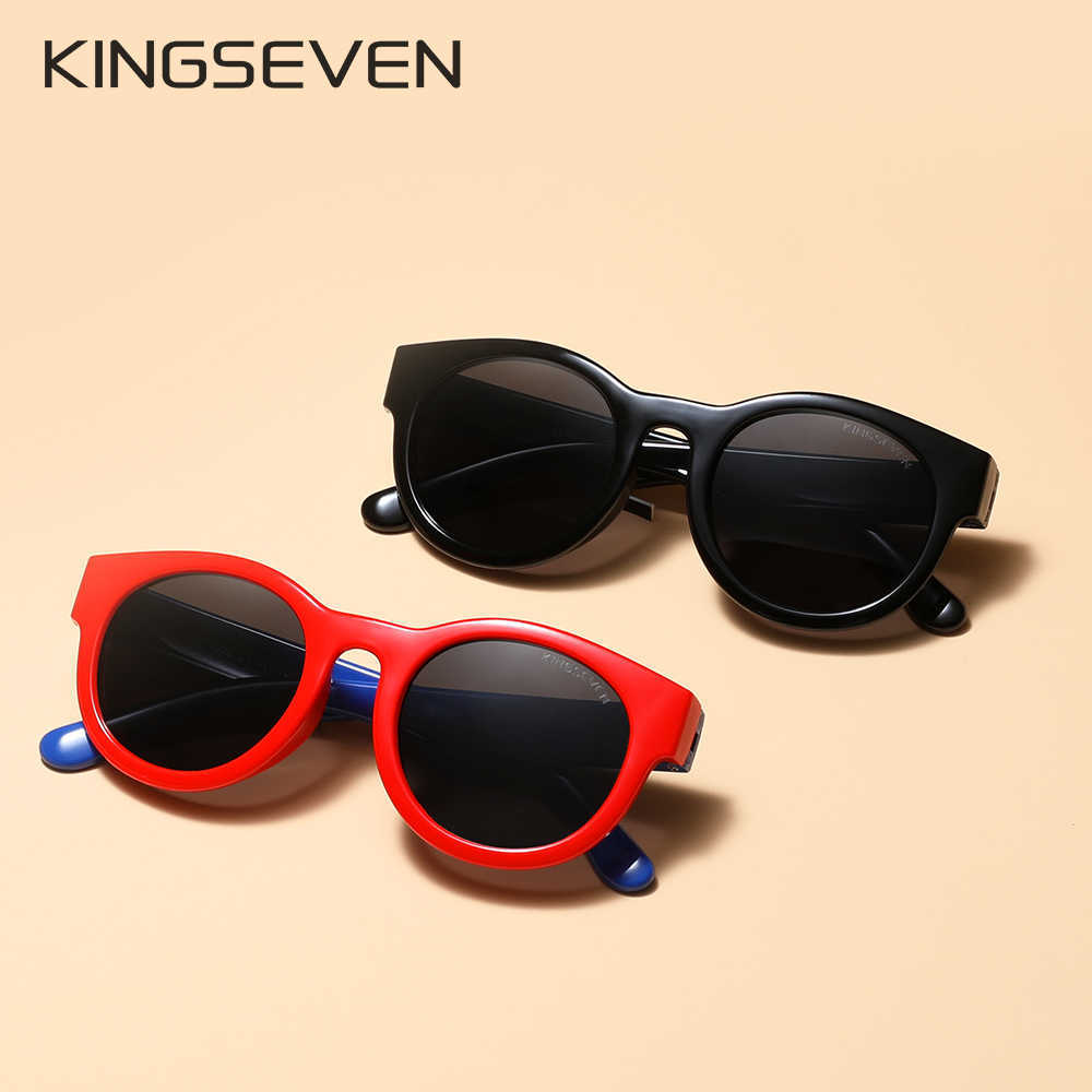 Sunglasses KINGSEVEN Square Polarized Kids Sunglasses Safety Children Sun Glasses Lightly Fashion Boys Girls Shades Eyewear UV400 Z0408